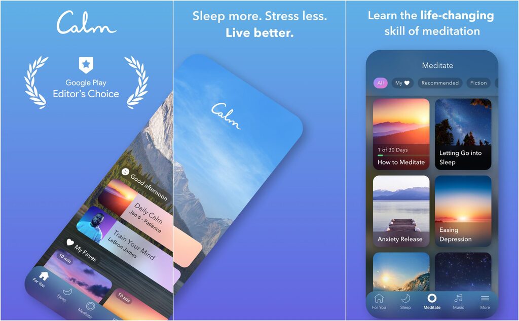 Calm android app