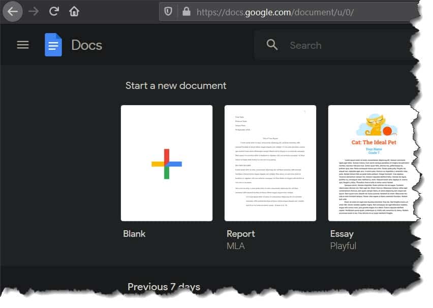 how to make google docs dark mode