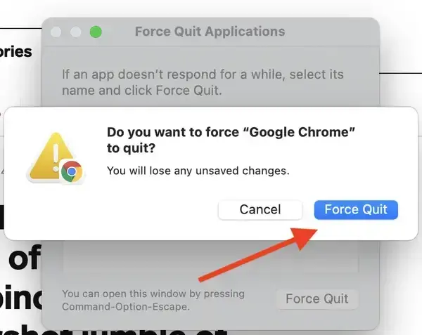 force quit mac