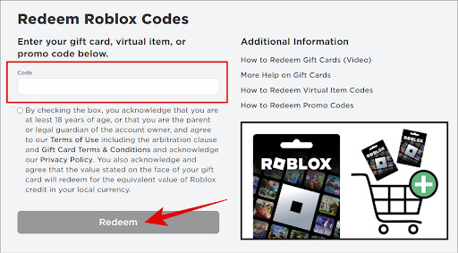 How to claim Roblox Gift cards on Roblox