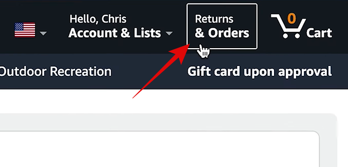 Click Returns and Orders