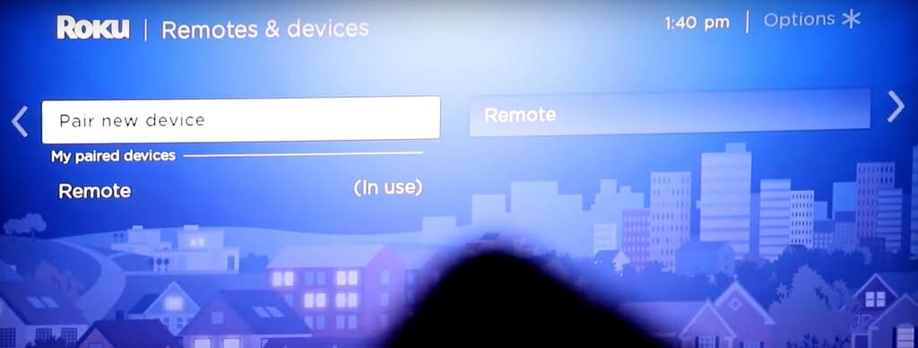 how to pair roku remote to tv