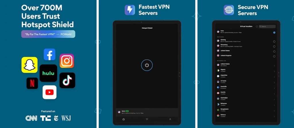 Hotspot Shield - Fastest VPN for Streaming, Gaming & More