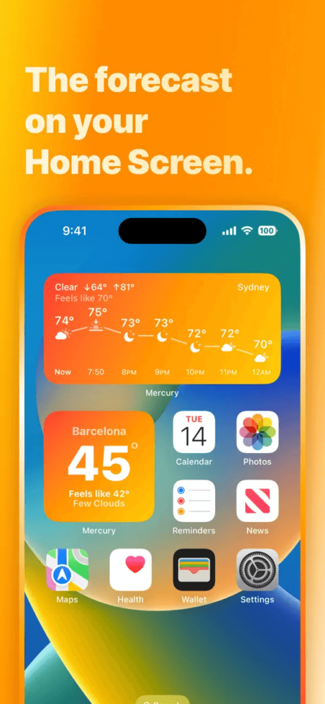 Mercury Weather Apps