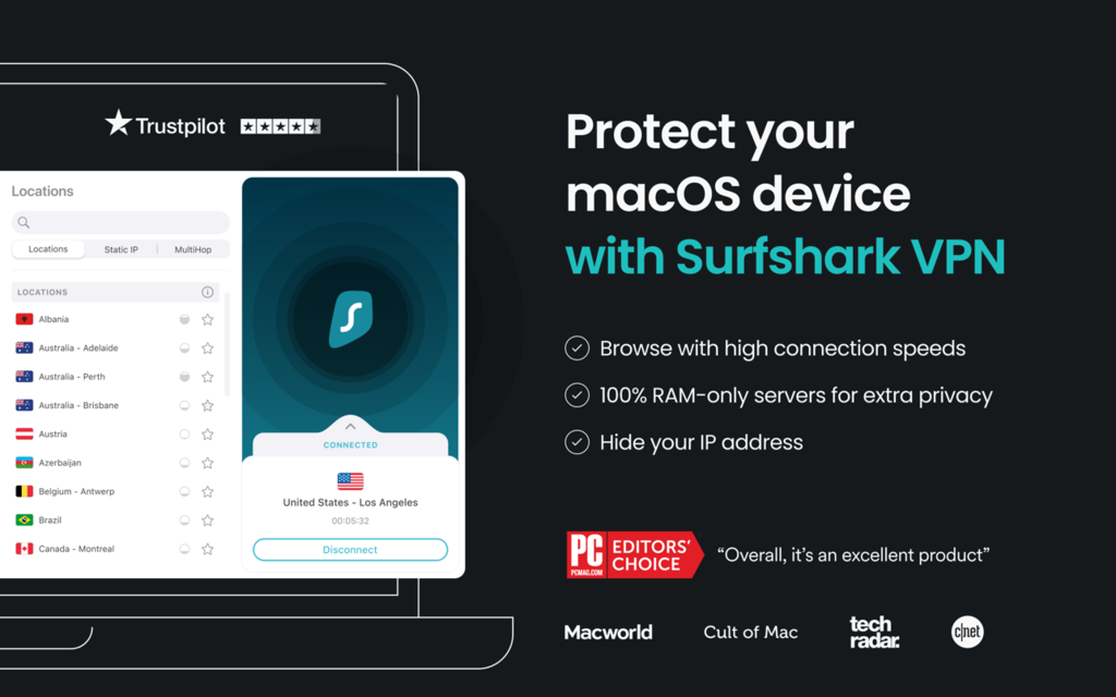 Surf Shark VPN for mac