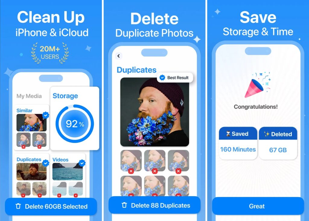 Cleanup Cleaner apps for iPhone and iPad