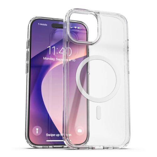Encased - Magsafe Clear Case for iphone 15 with Portable MagSafe Charger