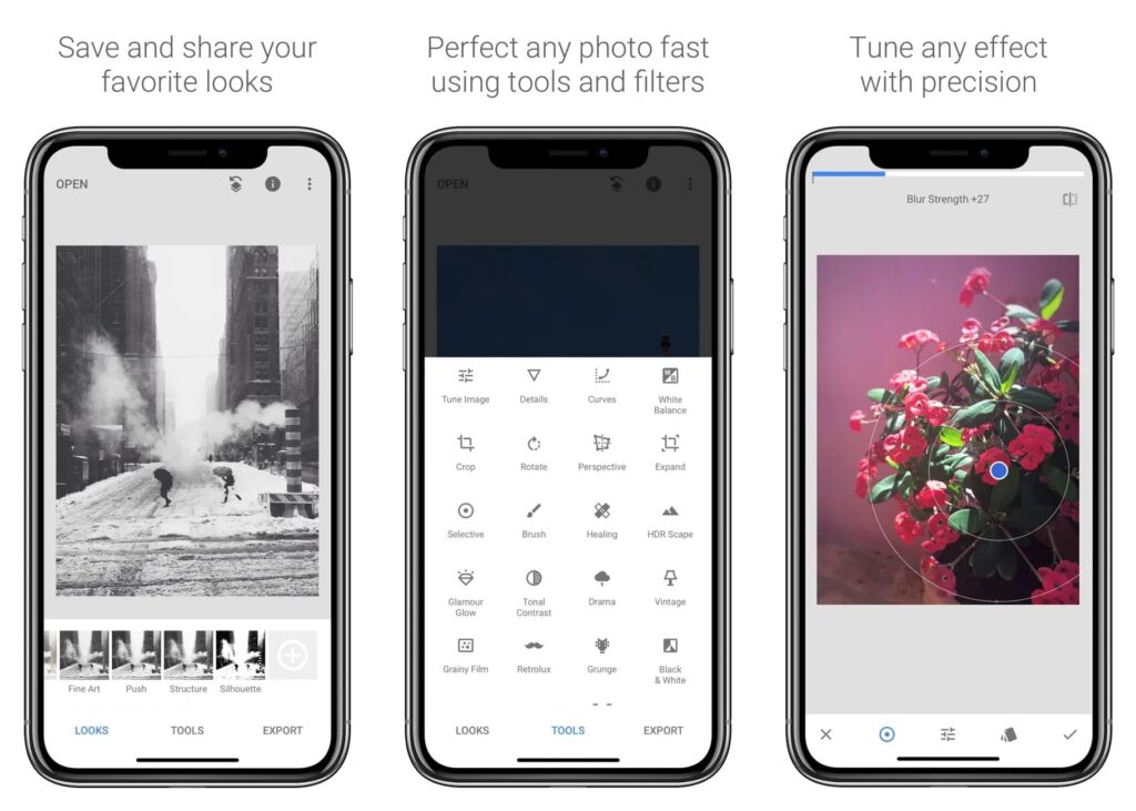 Snapseed for iphone and ipad