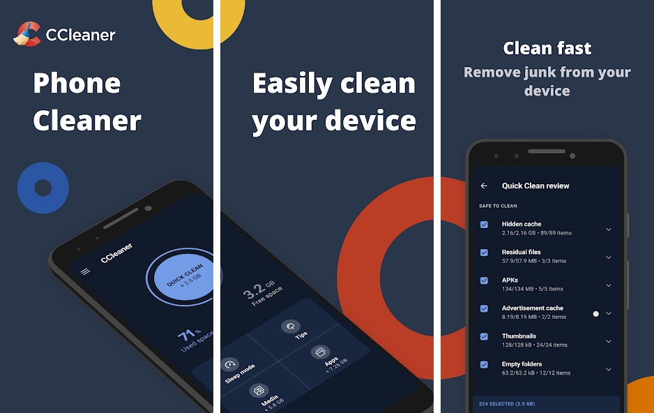 CCleaner best cleaner app for android