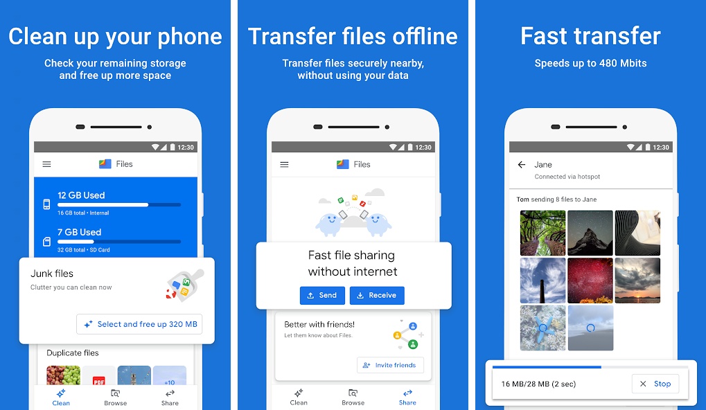 Files By Google best cleaner app for android