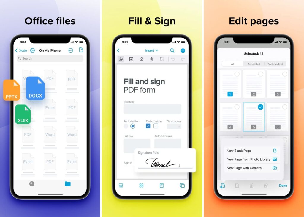 Xodo PDF Reader & Scanner Best PDF Editors for iPhone and iPad