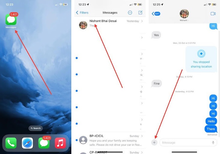 Check-In with Contacts new iMessage Features
