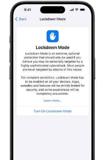 Protect Your Device with Lockdown Mode