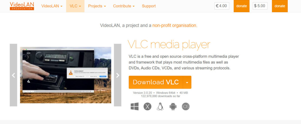 VLC Media Player must have software for windows