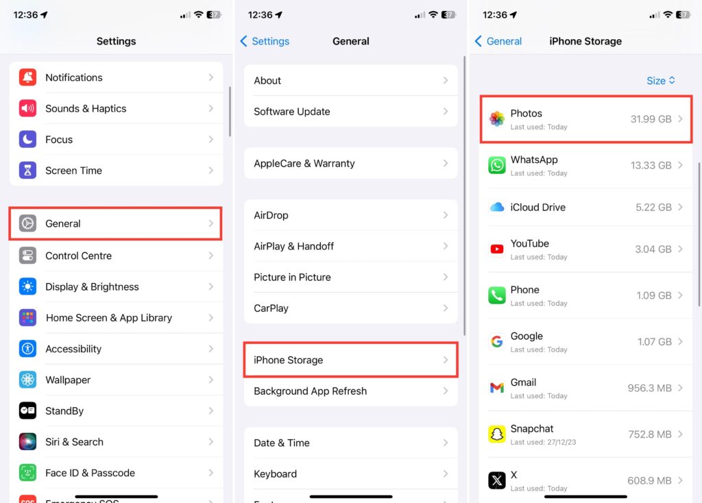 optimize iPhone storage on your iOS device