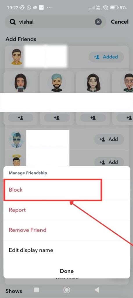 Block Someone On Snapchat