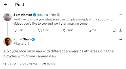Kunal Shah replies to Sam Altman tweets