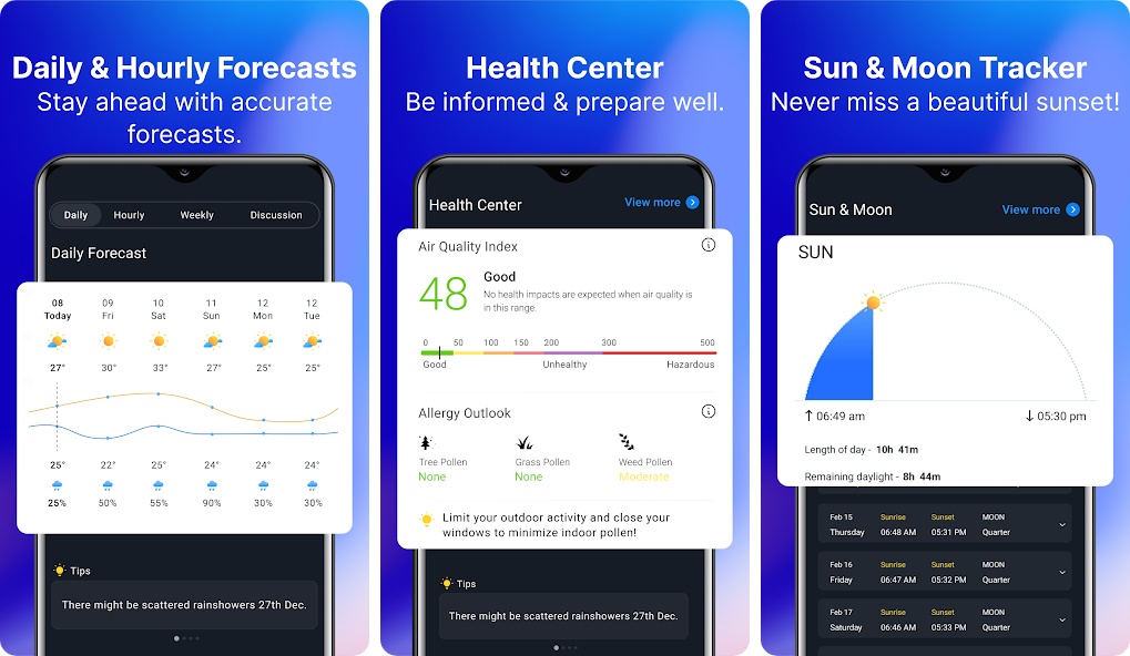 1Weather app for android