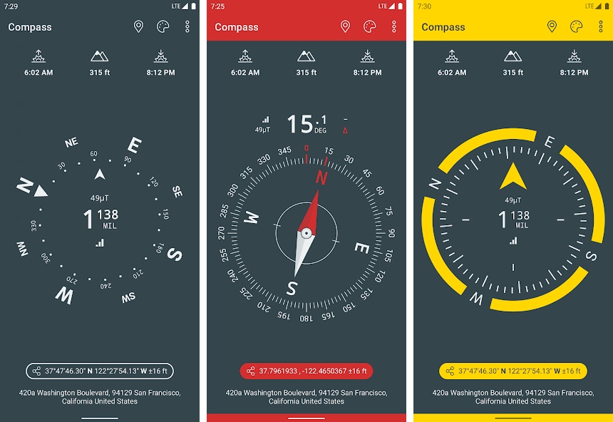 Compass and Altimeter app for android
