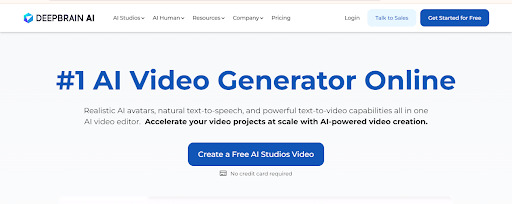 DeepBrain AI Best AI Video Generator