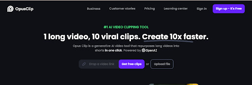 OpusClip Best AI Video Generator