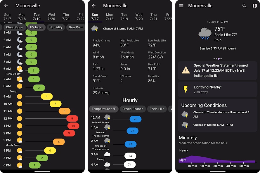 Shadow Weather app for android