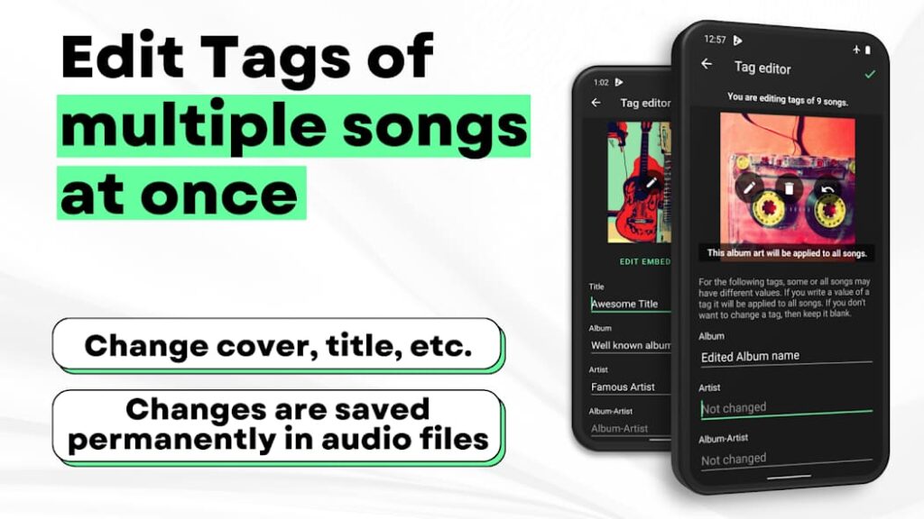 Musicolet widget for android